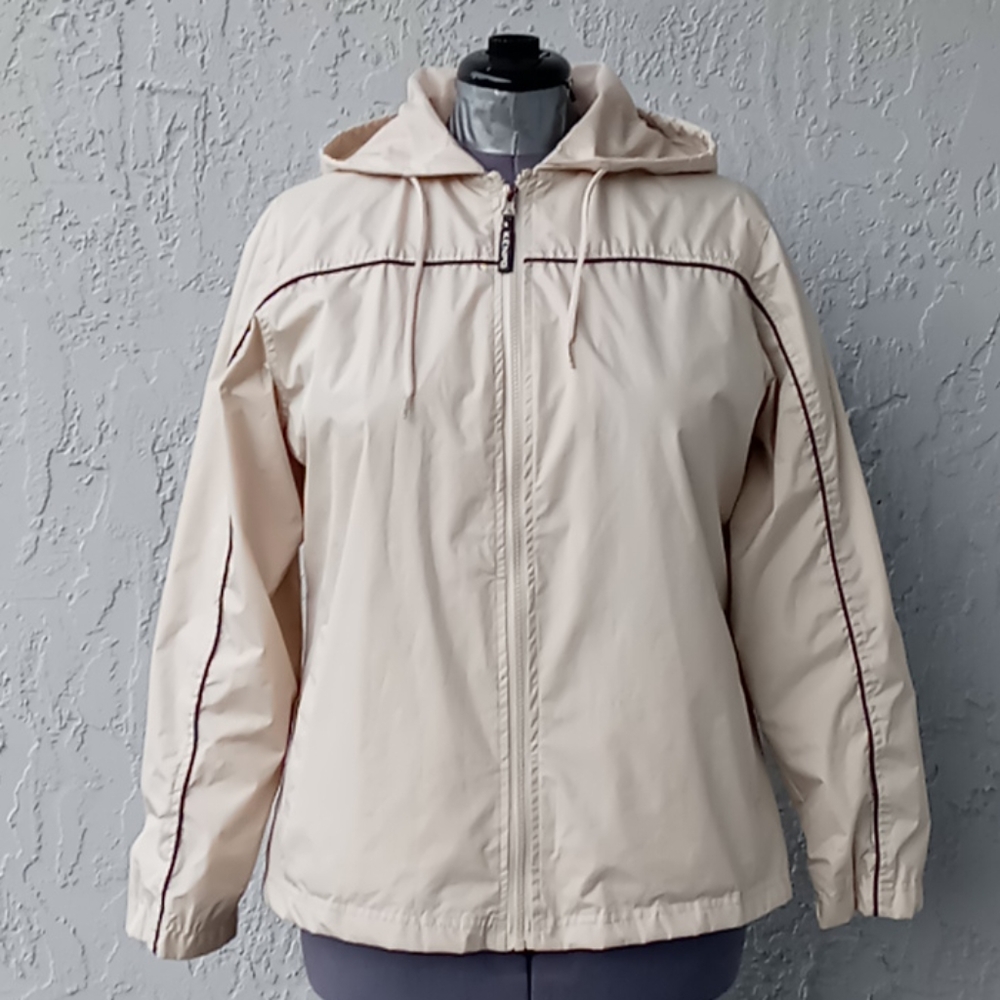 Kenpo Windbreaker Jacket Beige w/Mesh Liner